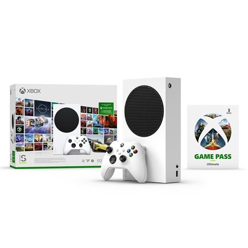 Console-Xbox-Series-S-Blanc-Game-Pa-Ultimate-3-mois (3) Consola Xbox Series S blanca + 3 meses de Game Pass Ultimate - Imagen 1